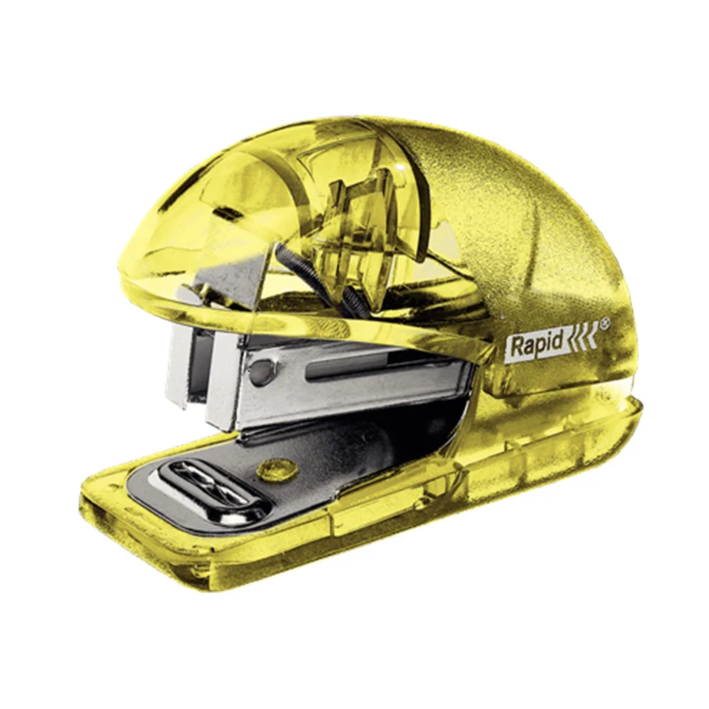 Mini Agrafador Rapid Ice 4F 24/6 26/6 Amarelo