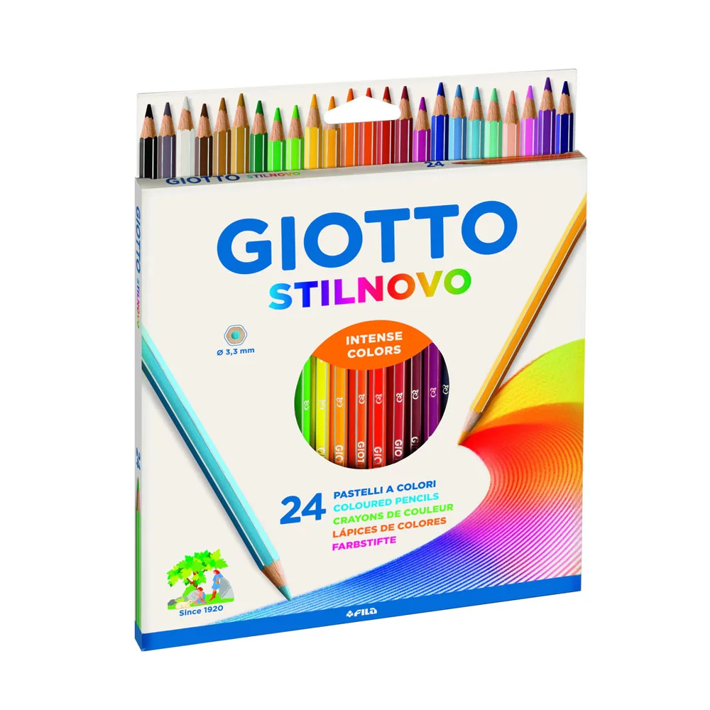 Lápis De Cor Giotto Stilnovo C/ 24 Cores