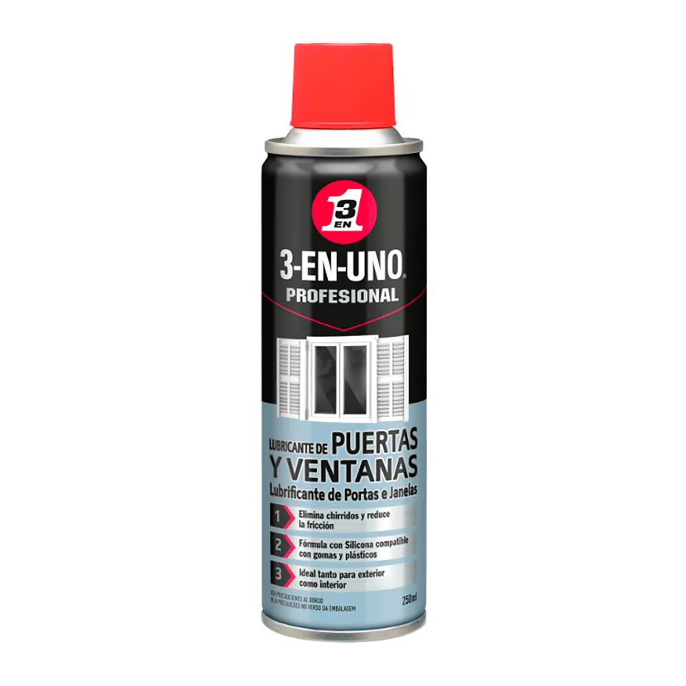 Spray Lubrificante 3 em 1 Profissional Portas e Janelas