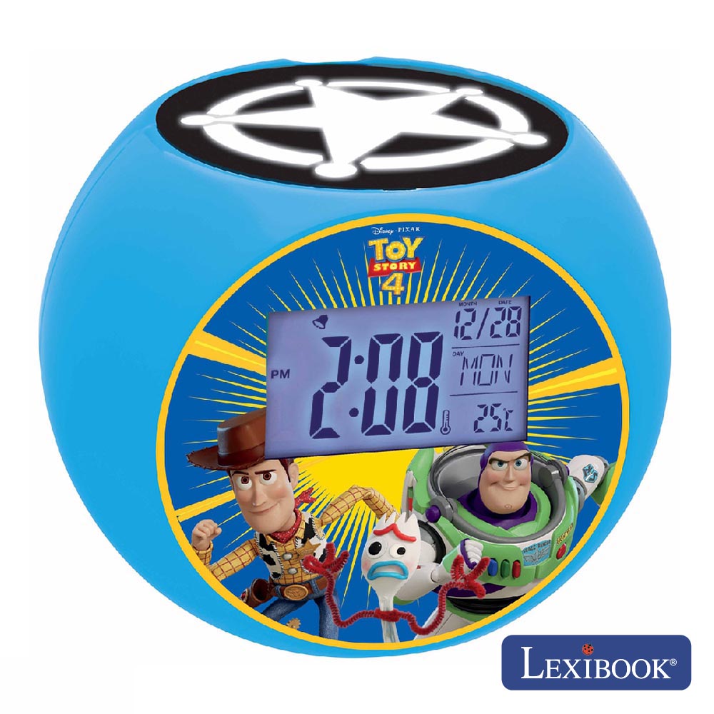 Relógio Despertador C/ Projeção Toy Story 