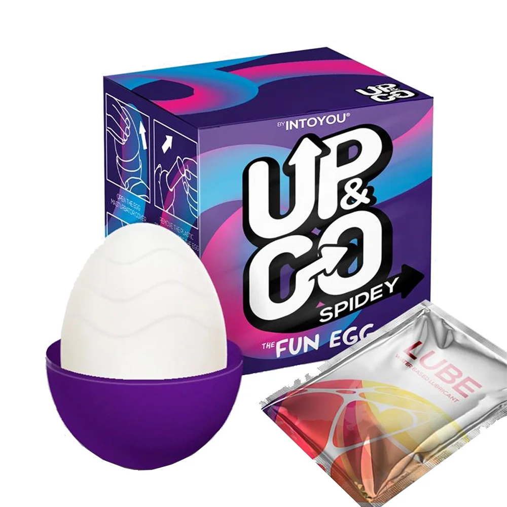 Estimulador Ovo UP GO Spidey Elástico Silicone Roxo
