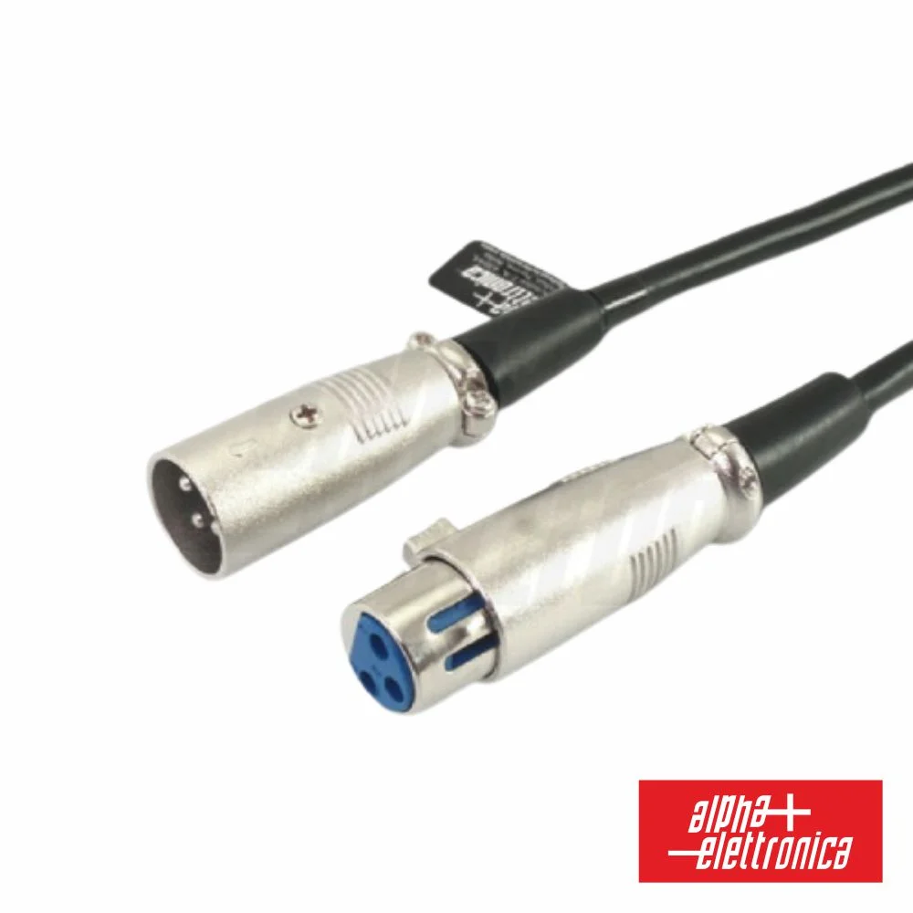 Cabo XLR 3p Macho / XLR 3p Fêmea 6m ALPHA