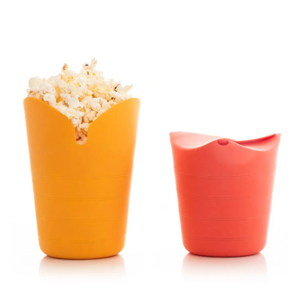 Conjunto 2 Utensílios de Silicone P/ Fazer Pipocas