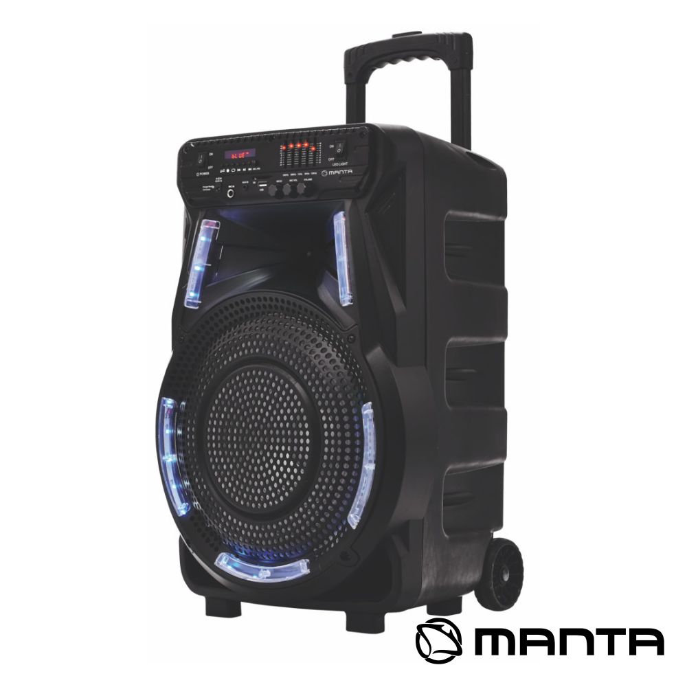 Coluna Amplificada 12' USB/SD/AUX/FM/BT LED RGB 