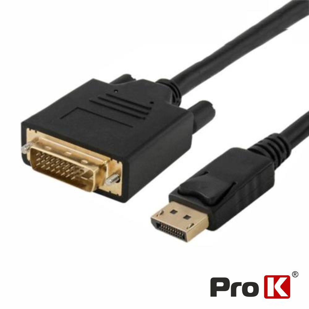 Cabo Displayport Macho / DVI-D Macho 1.8m 