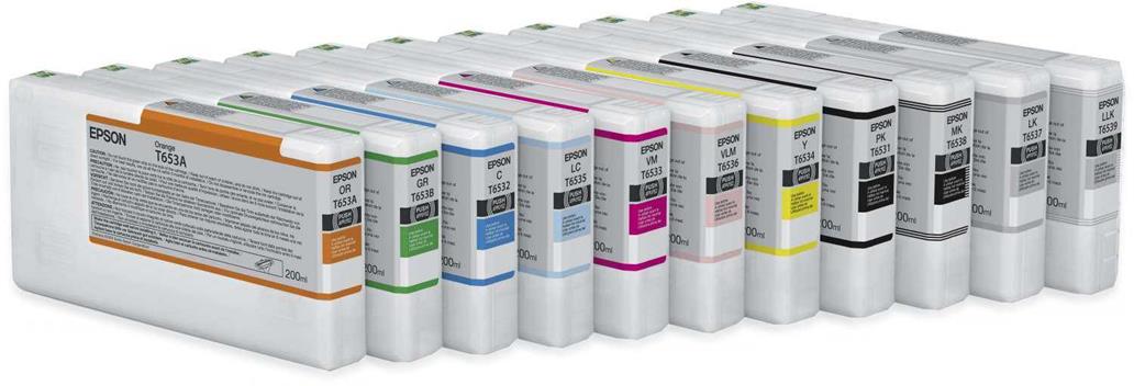 Tinteiro  T9137 Light Black 200ml para SC-P5000 - C13T913700