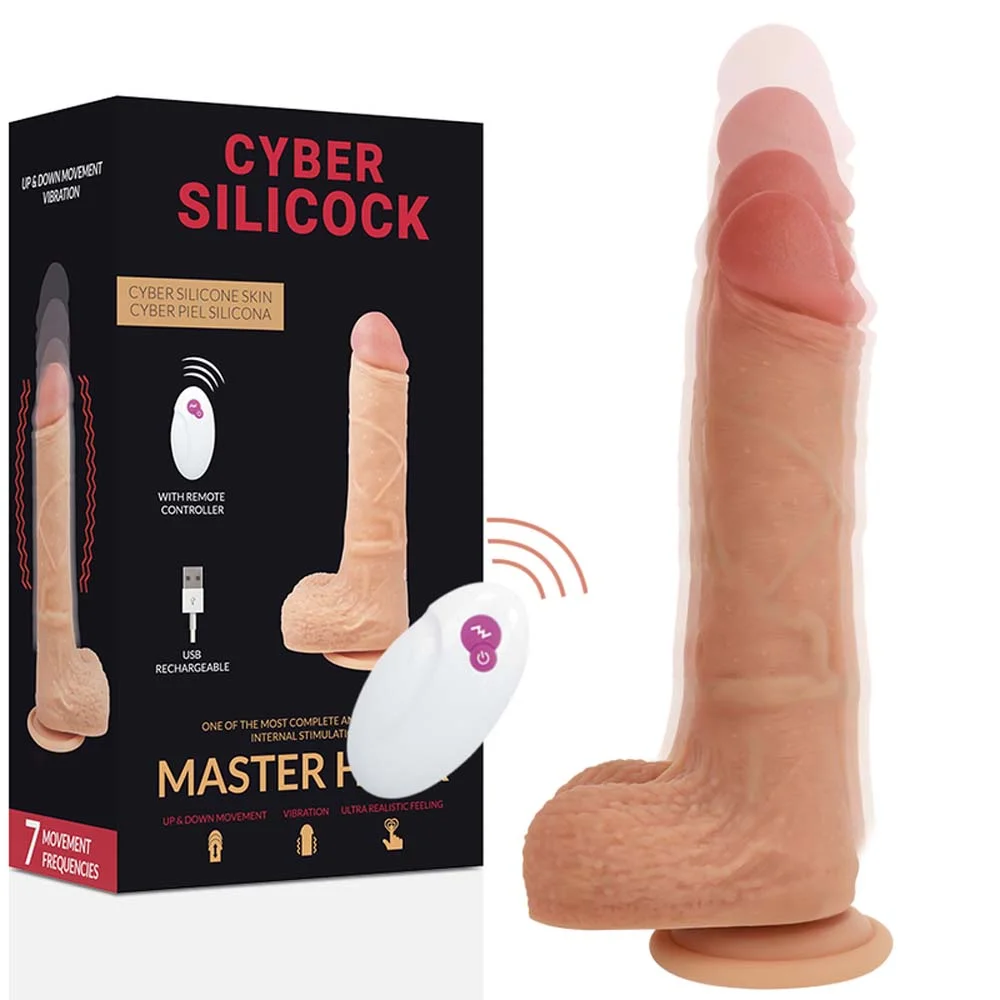 Dildo Realista Cyber Silicock Master Huck C/ Controlo Remoto