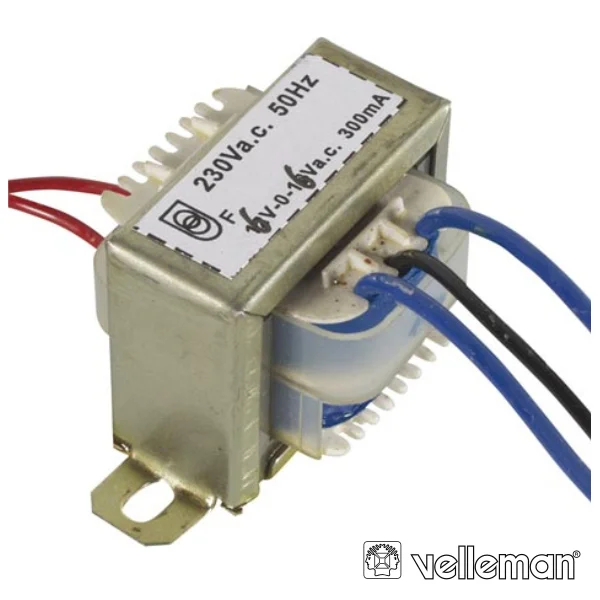 Transformador 2x6v 3.6va Velleman