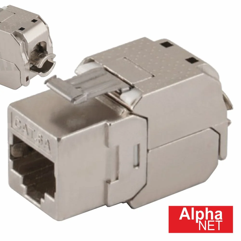 Ficha Rj45 Modular 8p8c Cat6 Keystone Metálica