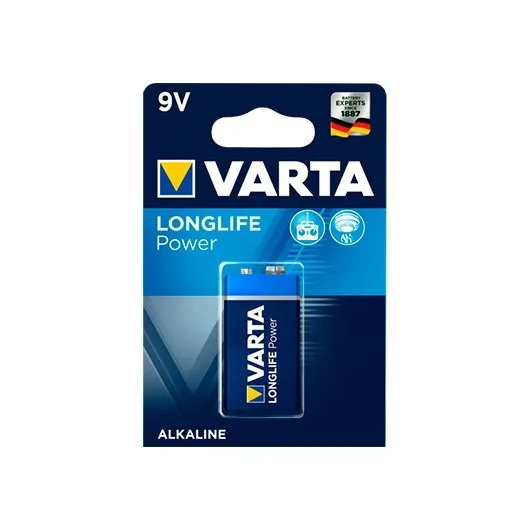 Pilha Alcalina Varta 6lr61/6lp3146 High Energy 9V
