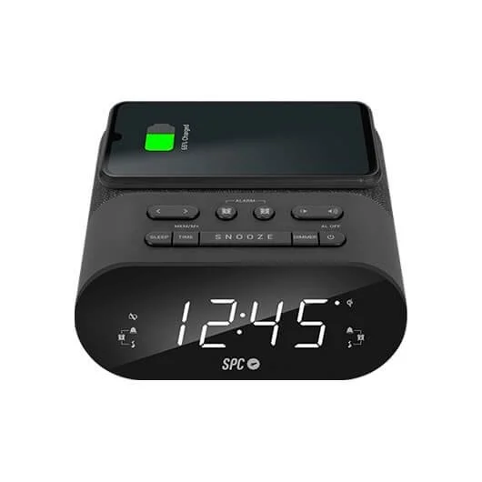 Rádio Despertador Spc Preto