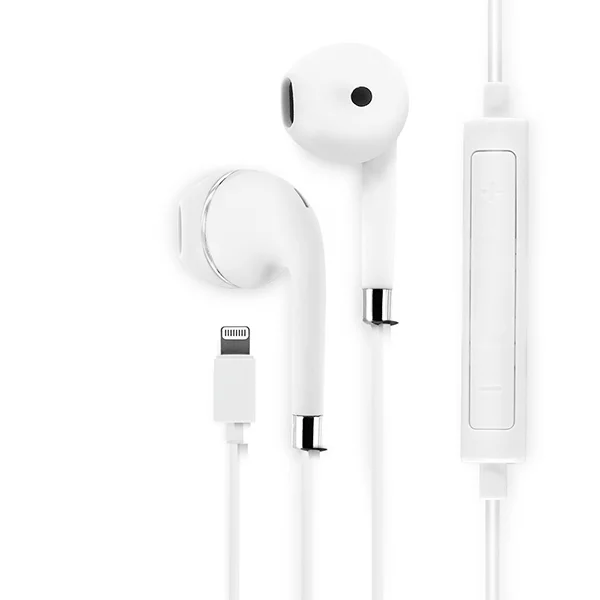 Auriculares Mooov Lightning Mfi C/ Microfone Branco
