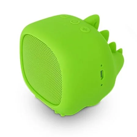 Coluna Bluetooth Spc Sound Pups Dinossauro 3W Verde