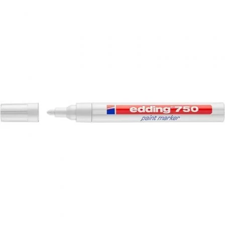 Marcador Tinta Permanente Edding 750 Branco