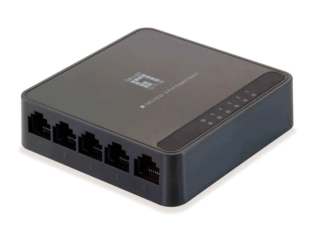 Switch Levelone 5 Portas Gigabit Geu-0522