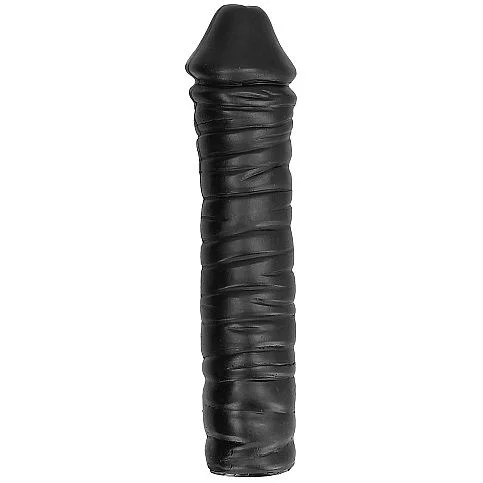 Dildo All Black Dong 38cm Preto