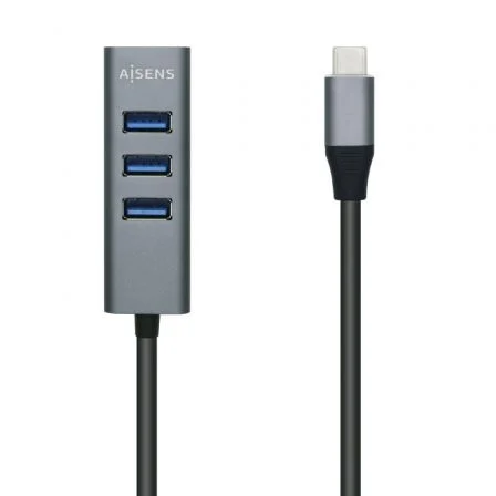 Hub USB 3.1 Tipo-C Aisens A109-0508 4 Portas Usb