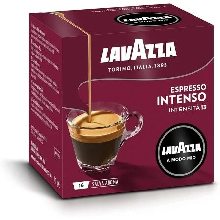 Cápsulas Lavazza Intenso P/ A Modo Mio Caixa C/ 16 UNID