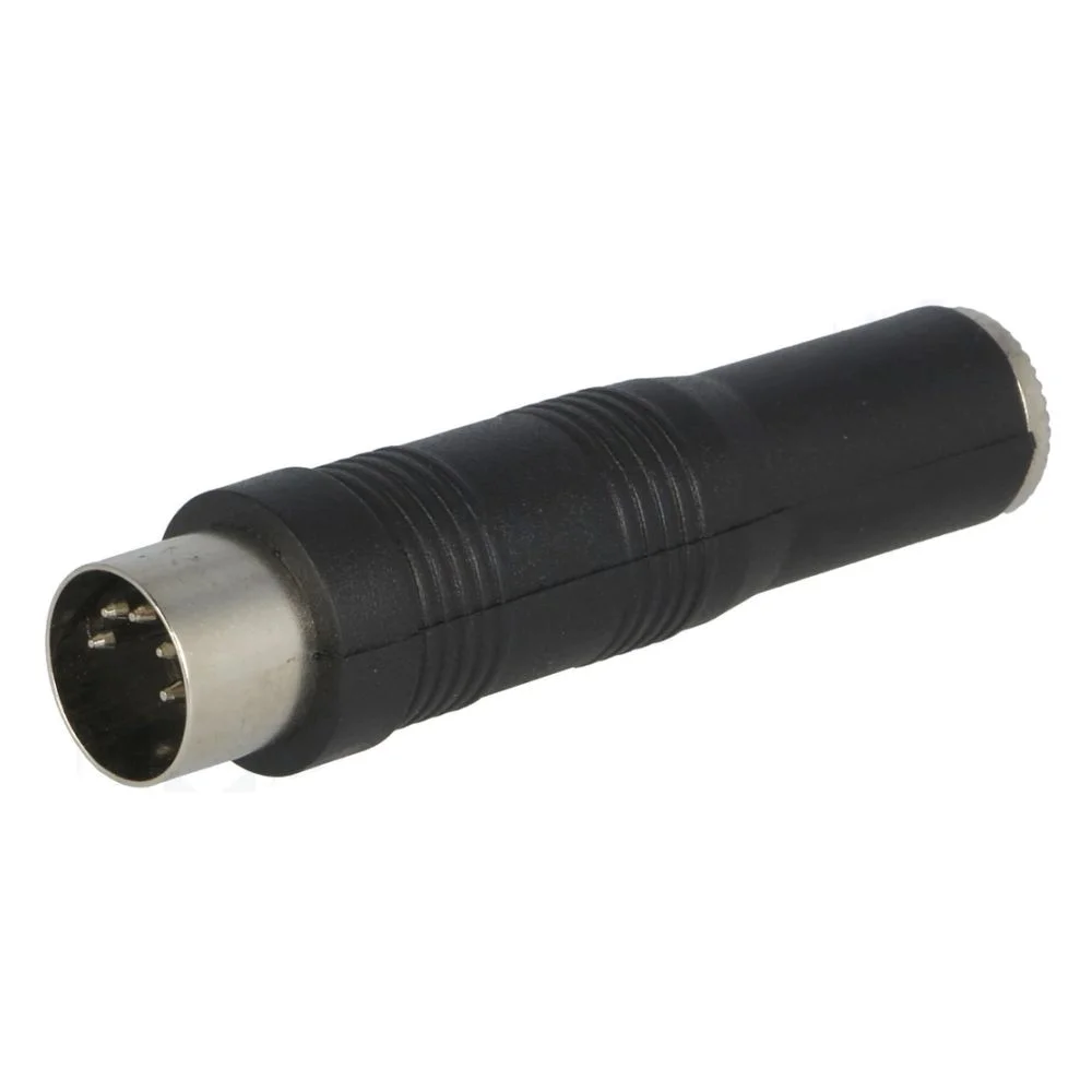 Ficha Adaptadora Jack 6.35mm Fêmea / DIN 5P Fêmea