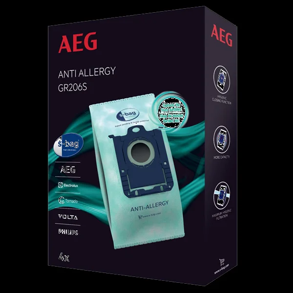 Sacos p/ aspirador aeg - gr206s