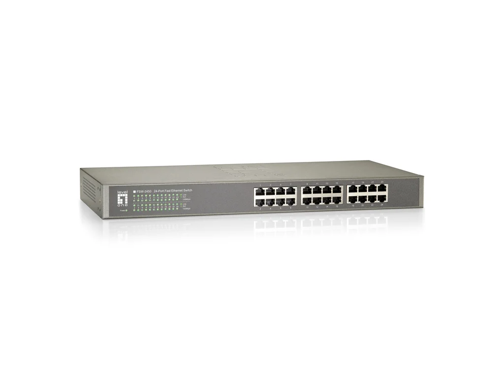Switch Levelone 19" 24 Port 10 /100mbps - Fsw-2450