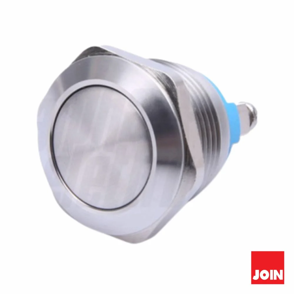 Pulsador Off-(On) Aço Inoxidável Spst Na 250V