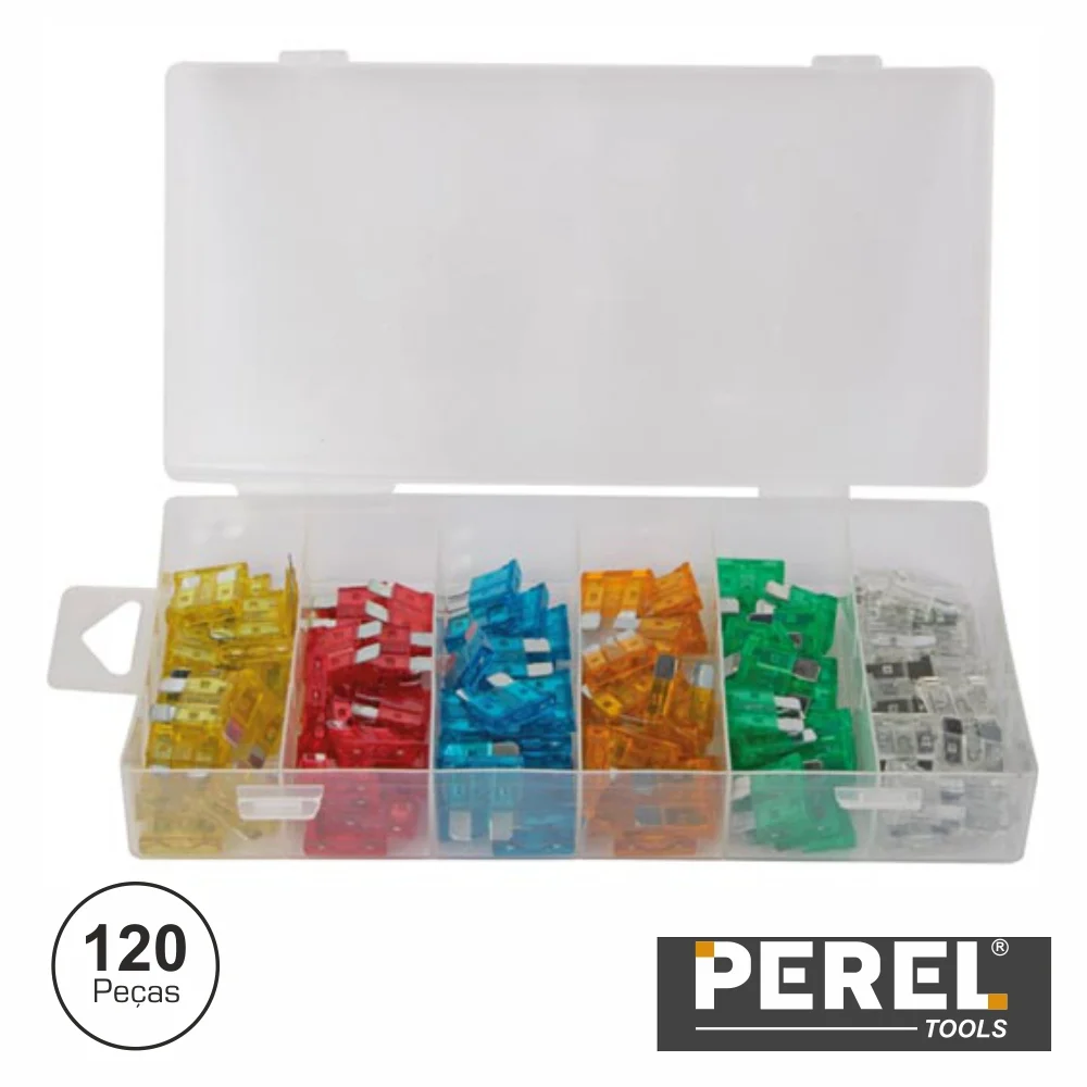 Caixa C/ Fusíveis Rápidos 5-30a 120x Perel