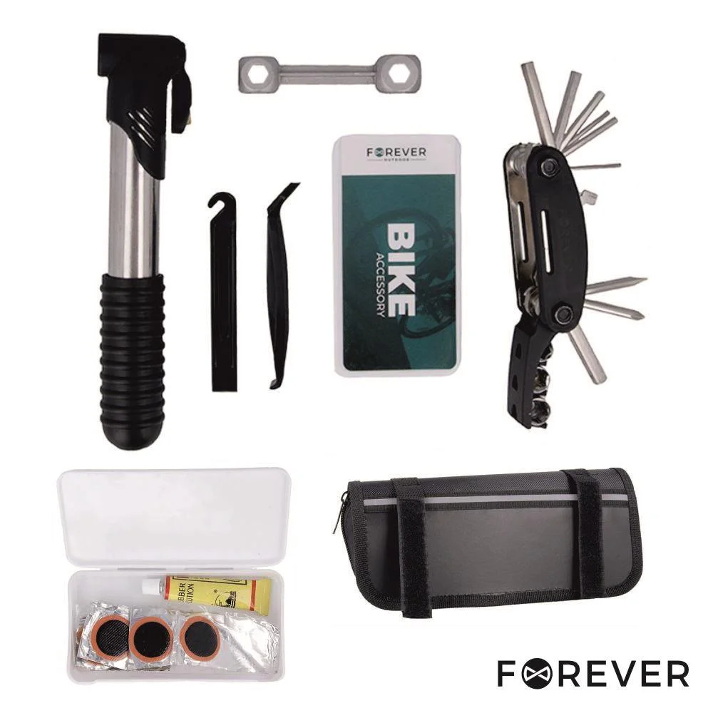 Conjunto de Ferramentas P/ Bicicleta C/ Bolsa FOREVER