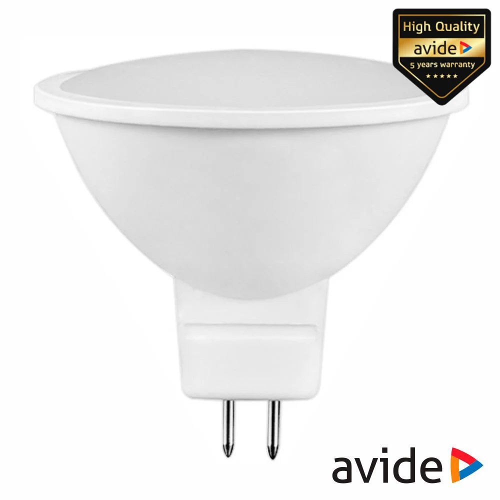Lâmpada LED GU5.3 MR16 Spot 6W 490lm 12V 4500K AVIDE