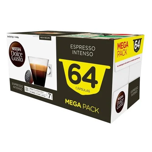 cápsulas dolce gusto 64un(2x32) -duplo intenso