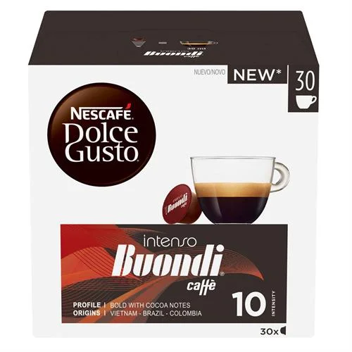 cápsulas dolce gusto 90un(3x30) -buondi intenso