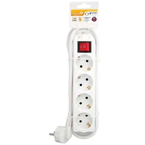 Extensão eléctrica garza 4t.c/int.1,4mt.br.-420004