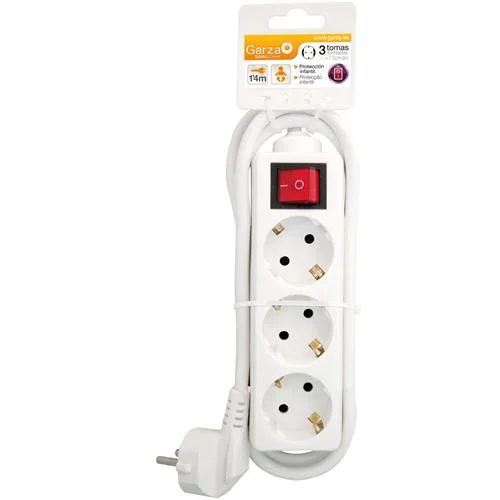 Extensão eléctrica garza 3t.c/int.1,4mt.br.-420003