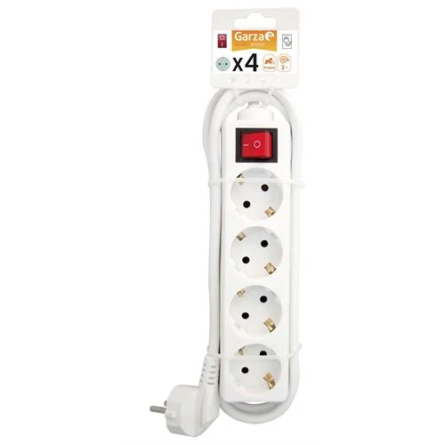 Extensão eléctrica garza 4t.c/int.3mt.br. -430062