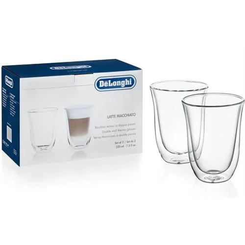 Copos delongh.2x220ml -latte macchiato