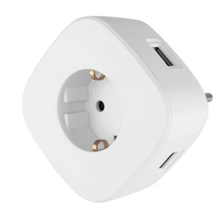 Ficha Orbegozo EN 1500/ 1 tomada Schuko/ 3 tomadas USB