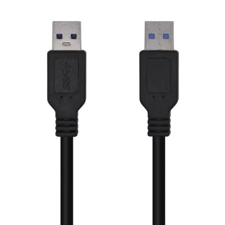 Cabo USB 3.0 Aisens A105-0447/ USB Macho - USB Macho/ 2m/ N