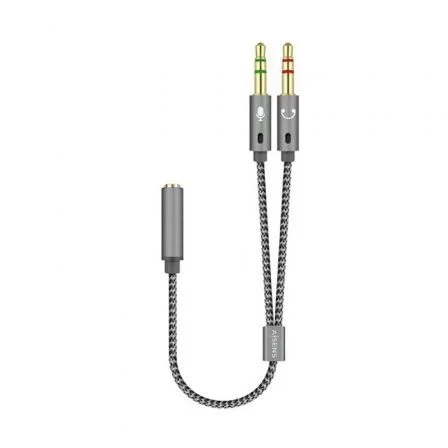 Adaptador Aisens Jack 3.5 Fêmea - 2x Jack 3.5 Macho