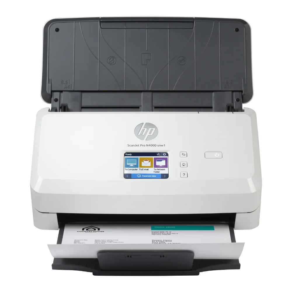 Scaner Hp Scanjet Pro N4000 Snw1 40Ppm Duplex 50 Folhas
