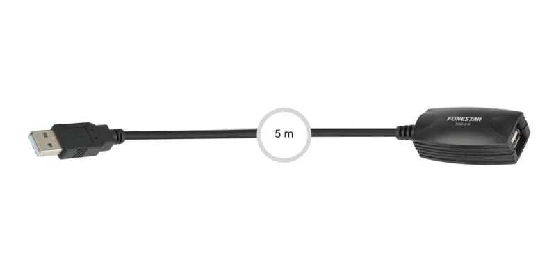 Cabo Adaptador Extensão USB-A USB-B 5m Fonestar