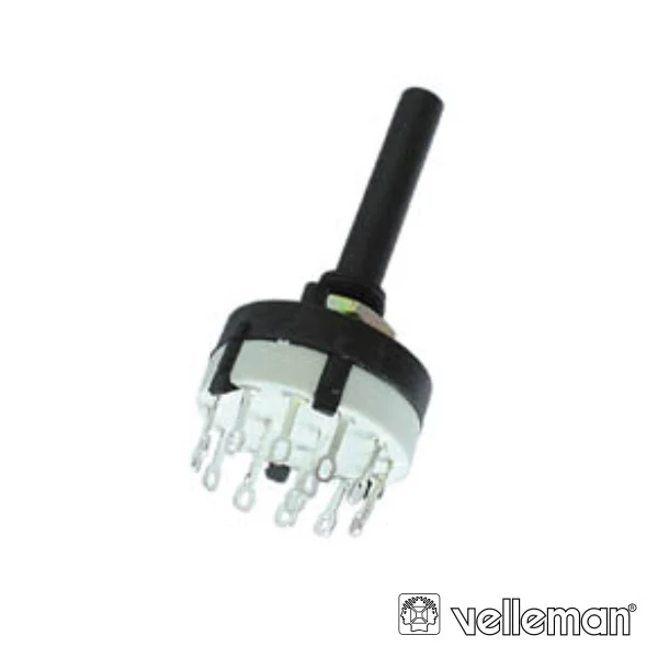 Comutador Rotativo 3p C/ 4 Posições Conexões de Soldadura