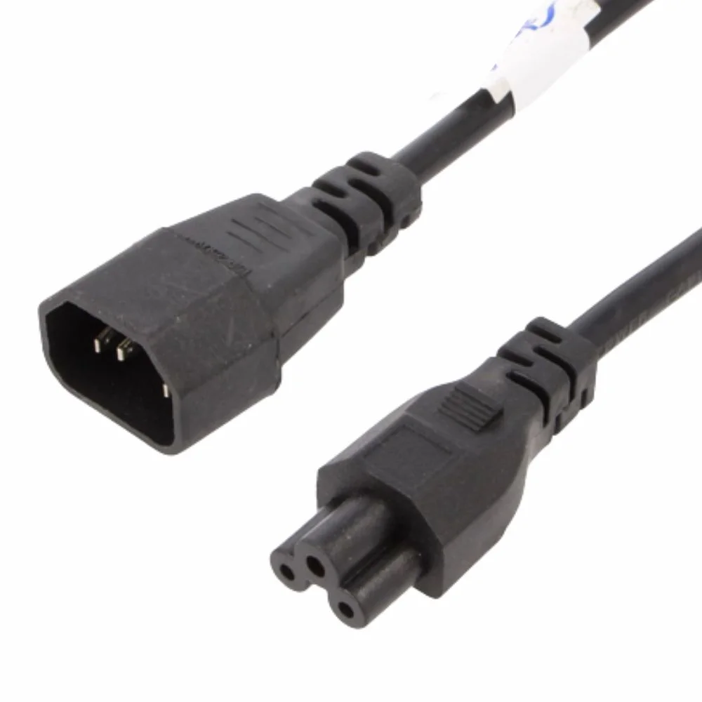 Cabo Alimentação IEC C14 Macho / IEC C5 Fêmea 1.5m
