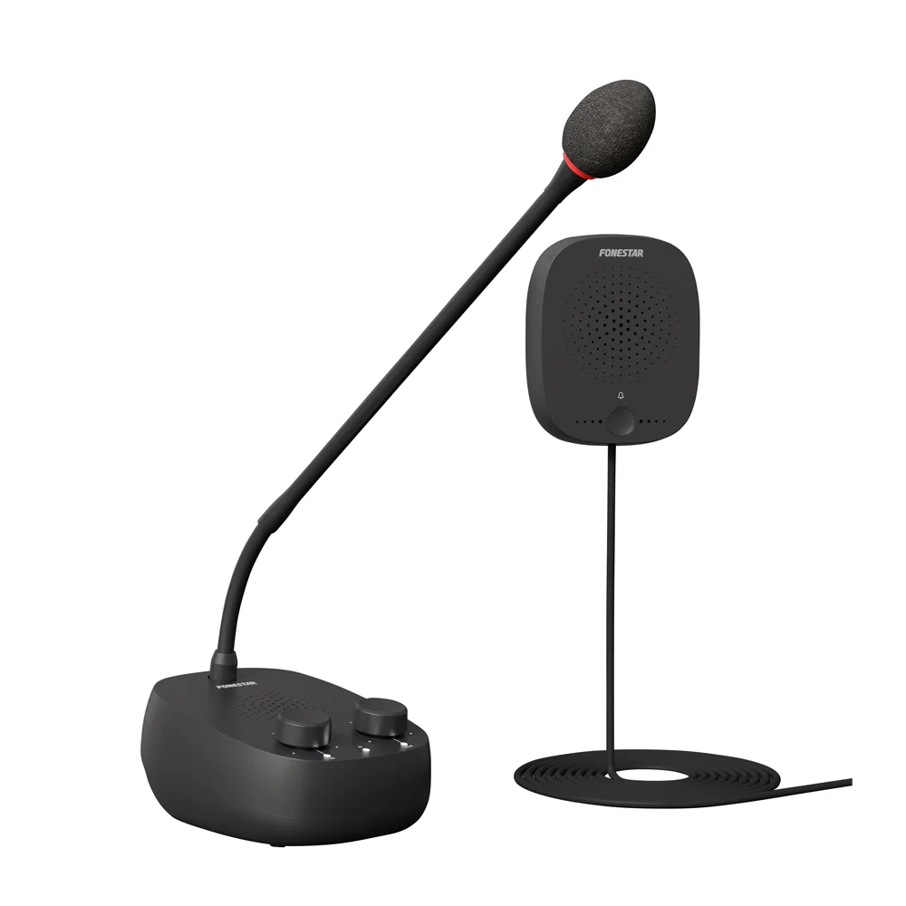 Microfone Intercomunicador De Guichet Bi-Direcional Fonestar