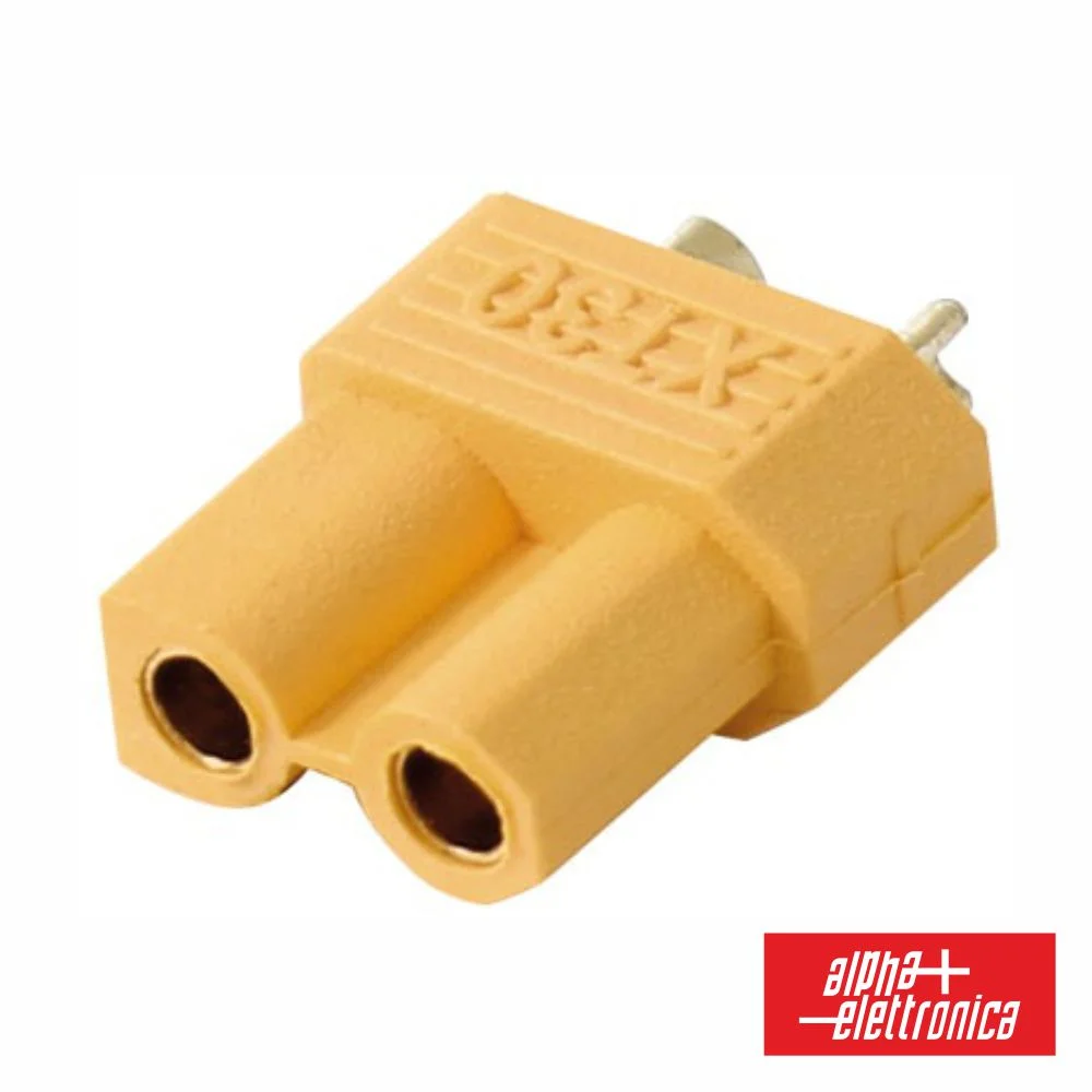Ficha XT30 Fêmea P/ Bateria ALPHA