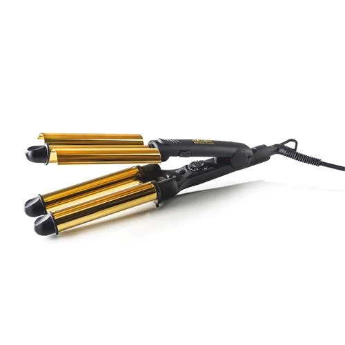 Escova alisadora para cabelo haeger plac.goldencurl-hr45b
