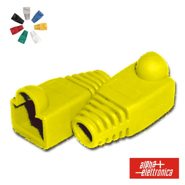 Capa P/ Ficha Telefone RJ45 Amarelo