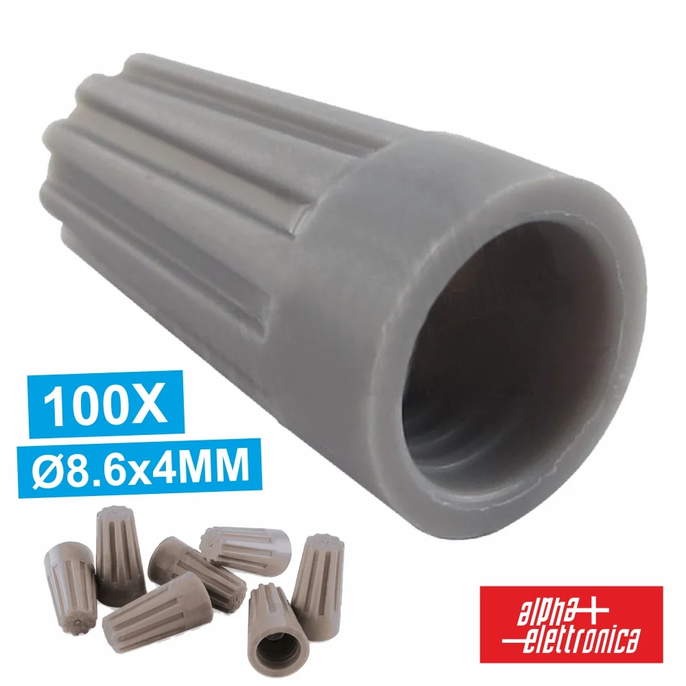 Terminal Isolado P/ Unir Cabos 8.6x4mm Unidade