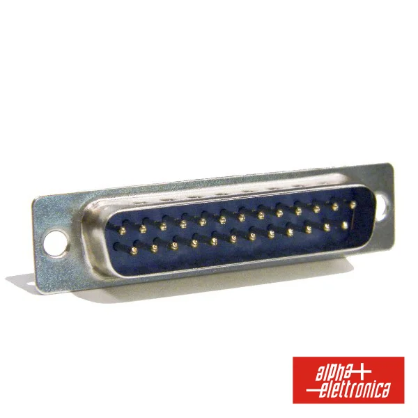 Ficha Sub-D 25 Pinos Macho P/ Soldar
