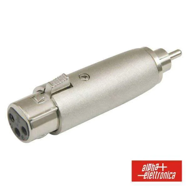 Ficha Adaptadora Xlr 3p Fêmea / Rca Macho