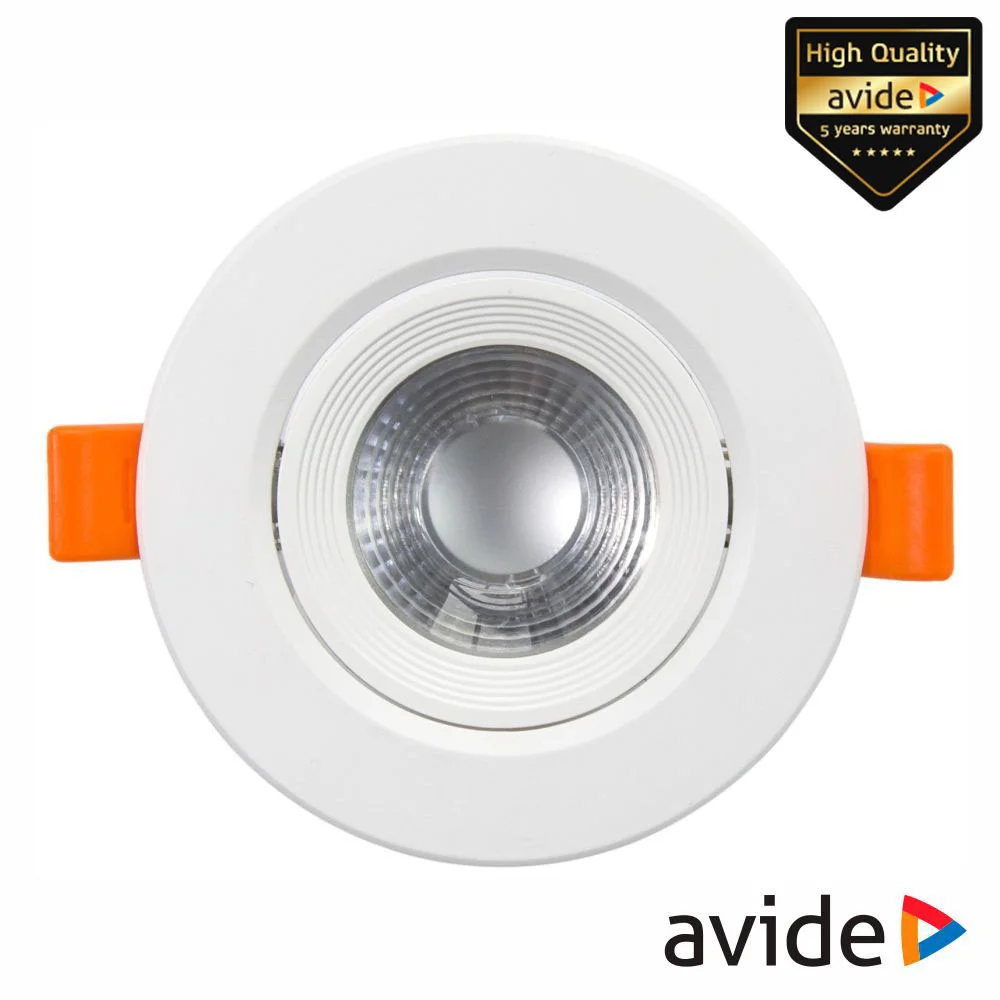 Painel LEDS Redondo 7W 90mm 3000K 550lm AVIDE